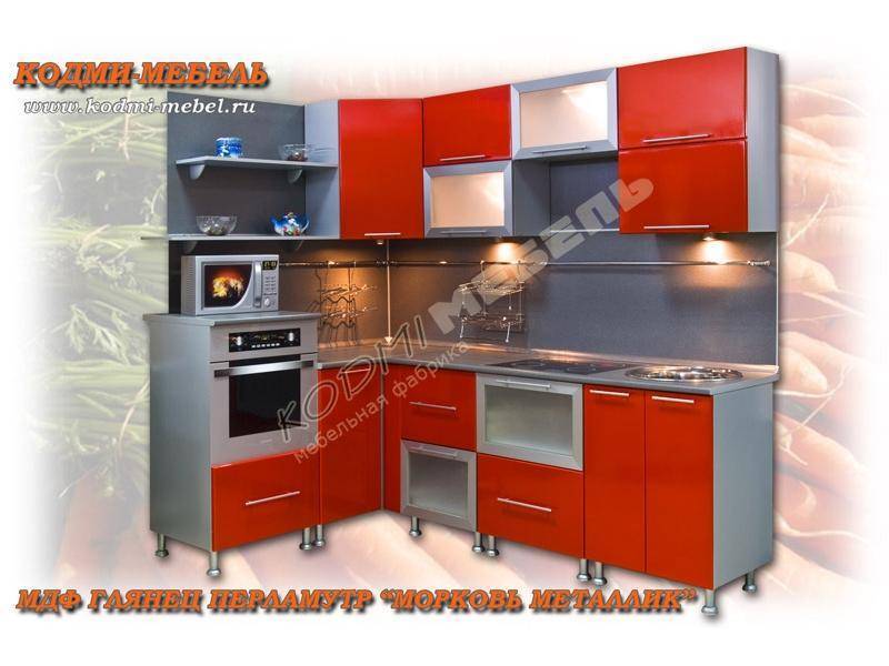 кухонный гарнитур угловой морковь в Махачкале