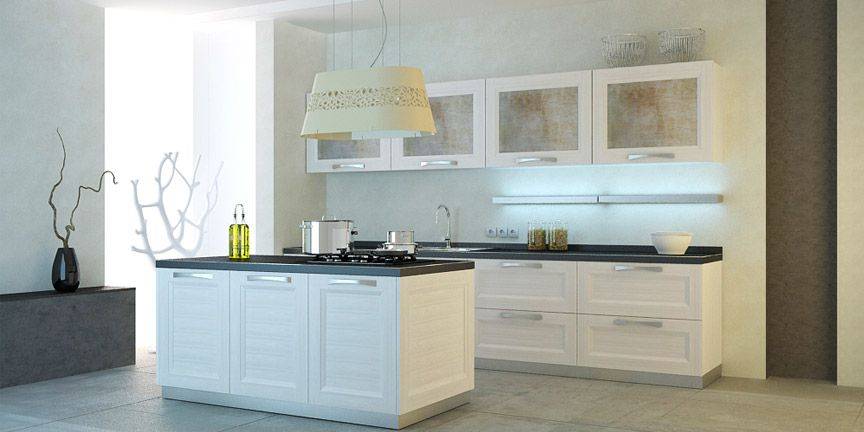 кухня moderno beverly белая в Махачкале