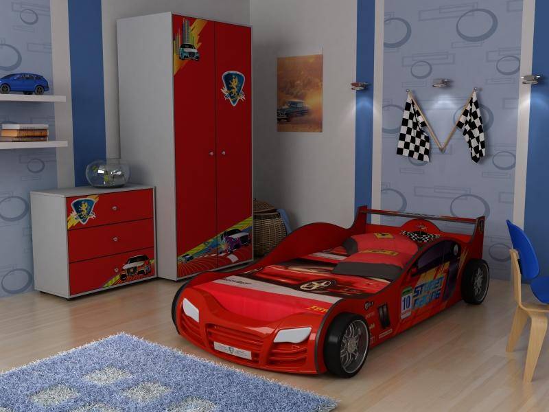 кровать машина r800e mini red в Махачкале