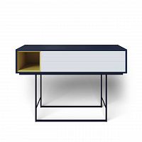 консоль с ящиками на металлических ножках темно-серая quadro new в Махачкале
