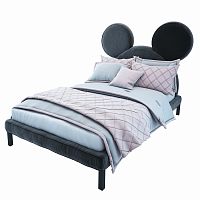 кровать детская 140х200 серая mickey mouse в Махачкале