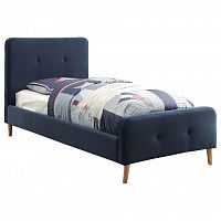 кровать button tufted flannelette navy 140х200 в Махачкале
