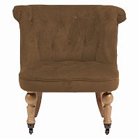 кресло amelie french country chair коричневое в Махачкале