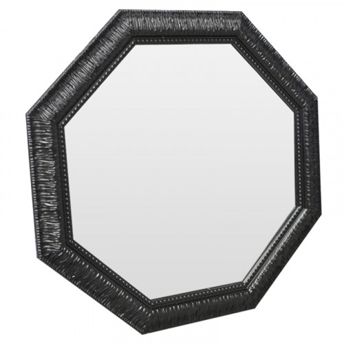 зеркало восьмиугольное черное с резьбой black sparkle в Махачкале