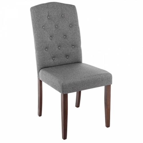 стул деревянный dark walnut / fabric grey в Махачкале