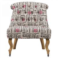 кресло amelie french country chair с принтом надписи в Махачкале