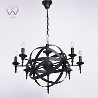 подвесная люстра mw-light замок 249017208 черная в Махачкале