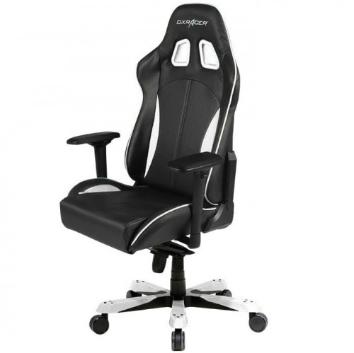 кресло геймерское dxracer king ks57 черно-белое в Махачкале