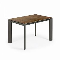 стол atta 120 (180)x80 антрацит, фарфор iron cort cc0184k10 от la forma (ex julia grup) в Махачкале