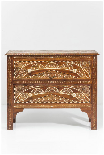 kare design комод sherazade, коллекция "шахерезада", ручная работа 100,5*85*35, палисандр, верблюжья кость, коричневый в Махачкале