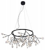 подвесная светодиодная люстра crystal lux evita sp45 d черная в Махачкале