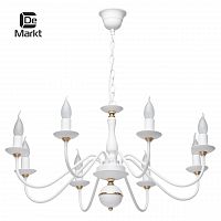 подвесная люстра de markt свеча 301018608 белая в Махачкале