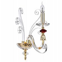 бра crystal lux catarina ap1 gold/transparent-cognac в Махачкале