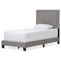 кровать paris linen upholstered gray 90х200 в Махачкале