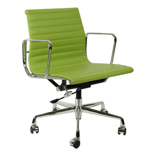 кресло eames style салатовая кожа в Махачкале