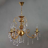 подвесная люстра ambiente alicante 8888/3 ab leaf crystal в Махачкале