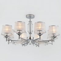 потолочная люстра eurosvet amalfi 60081/8 хром в Махачкале