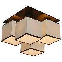 потолочная люстра arte lamp quadro a4402pl-4bk в Махачкале