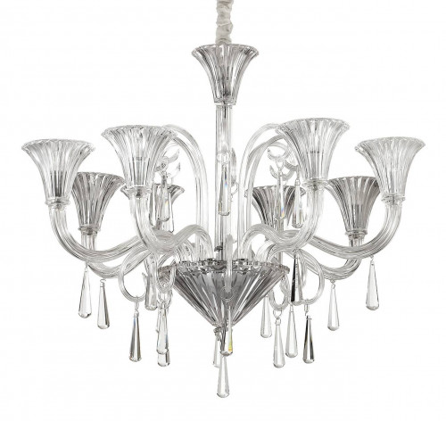 подвесная люстра ideal lux santa sp8 transparente в Махачкале