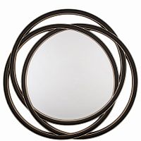 зеркало круглое черное большое диаметр 120 см round s в Махачкале