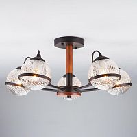 потолочная люстра eurosvet livia 70081/5 черный в Махачкале
