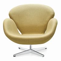 кресло swan chair бежевое в Махачкале