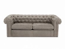 диван chesterfield прямой серый раскладной в Махачкале