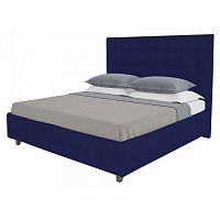 кровать двуспальная 160х200 синяя royal black в Махачкале