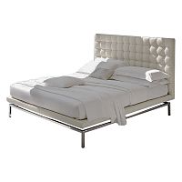кровать двуспальная 180х200 белая из экокожи konigreich в Махачкале