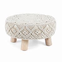 пуф danko footrest манго из дерева белый aa1791j33 от la forma (ex julia grup) в Махачкале