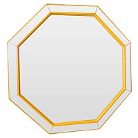зеркало венецианское восьмиугольное желтое yellow octagon в Махачкале
