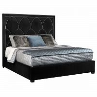 кровать двуспальная 180х200 черная petals queen в Махачкале