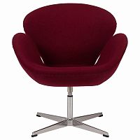 кресло swan chair бордовая в Махачкале