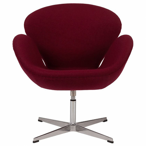 кресло swan chair бордовая в Махачкале