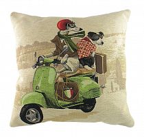 подушка с картинкой scooter dogs green в Махачкале