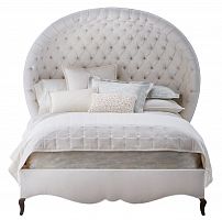 кровать двуспальная 160х200 белая с каретной стяжкой antoinette в Махачкале
