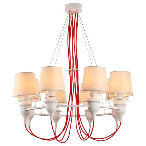 подвесная люстра arte lamp sergio a3325lm-8wh в Махачкале