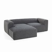 диван блок sofa двухместный левый угол черный от la forma (ex julia grup) в Махачкале