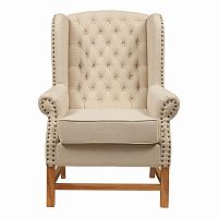 кресло мягкое с ушами french provincial armchair бежевое в Махачкале