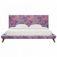 кровать двуспальная 160х200 розовая chameleo waterfall в Махачкале