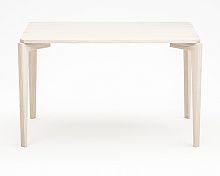 стол обеденный с белой столешницей и бежевыми ножками rectangle compact в Махачкале