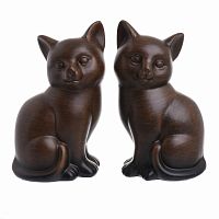 декор настольный кошки, набор 2 шт. коричневого цвета в Махачкале
