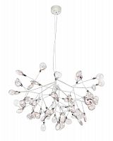 подвесная светодиодная люстра crystal lux evita sp63 white/transparent белая в Махачкале