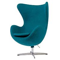 кресло egg chair аквамариновое в Махачкале