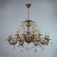 подвесная люстра ambiente alicante 8888/8+8 pb tear drop бронза в Махачкале