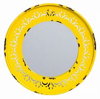 зеркало круглое металлическое желтое fiesta yellow в Махачкале