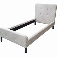 кровать button tufted flannelette 90х200 в Махачкале