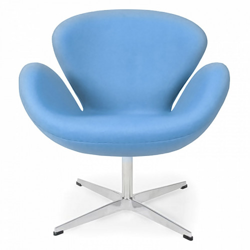 кресло swan chair голубое в Махачкале