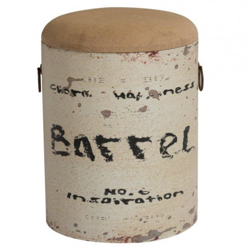 столик-табурет barrel white бежевый в Махачкале