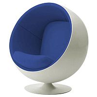 детское кресло eero ball chair бело-синее в Махачкале